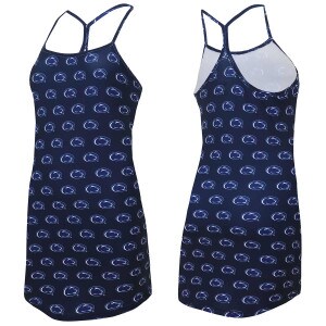 navy women's nightshirt with repeating Penn State Athletic Logos